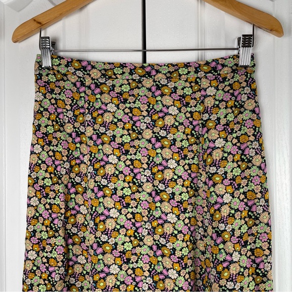 Philosophy Floral Midi Skirt Women’s S Ditzy Dainty Cottagecore Cabin Fairy Slit - Picture 2 of 14